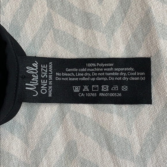 SOLD-Black Mirella Wrap Skirt - Picture 3 of 3